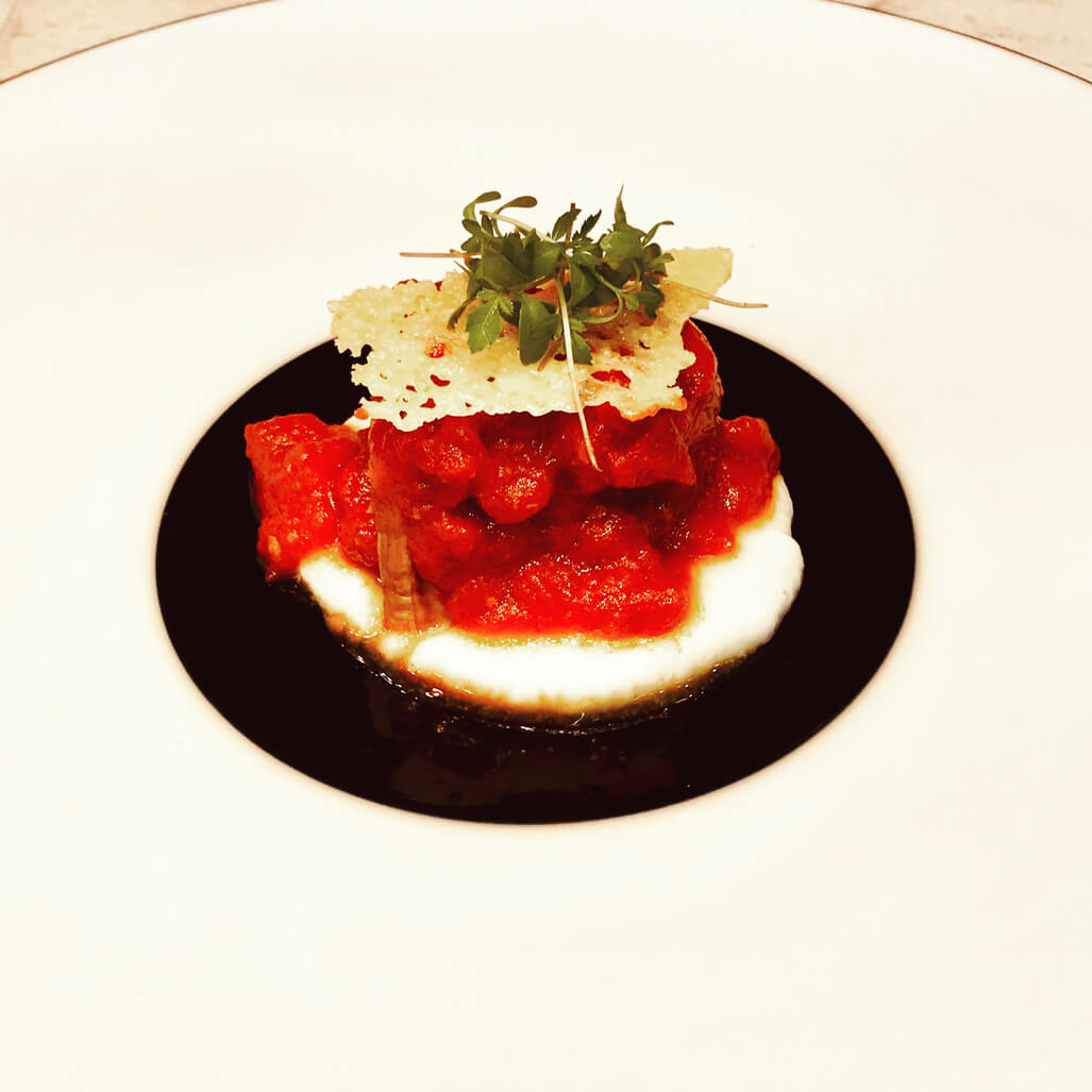 子牛のトマト煮込み　Veal stew with tomatoes　 (1)